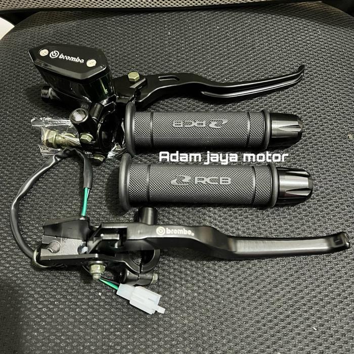 Master Rem Tabung Model Oval Original + Handgrip Rcb Original 100% Hg55 + Jalu Stang Cnc Universal M