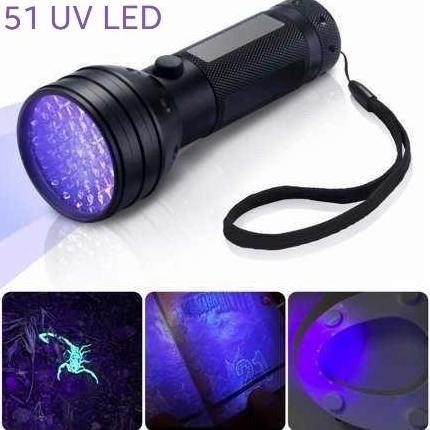 EZVECHE LAMPU SENTER 51 UV LED ULTRAVIOLET CEK UANG BEKAS JEJAK