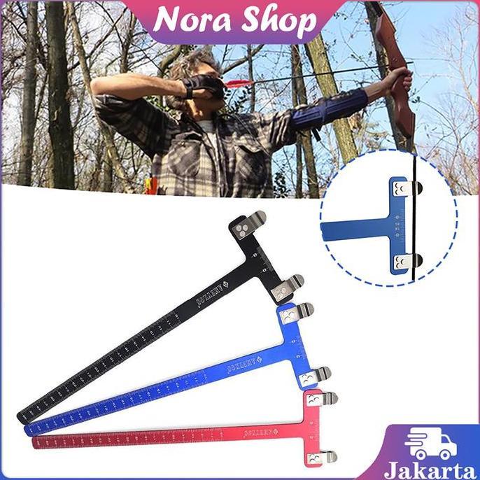 HASQUINE Bow Square Fismil Elong T Gauge Fismil Panahan Topoint Fismil T Scale Penggaris Busur Panah