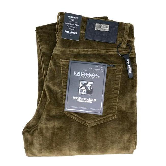 Celana Pria Corduroy Celana Pria Corduroy Dark Khaki Stretch Zg Boss Var11191