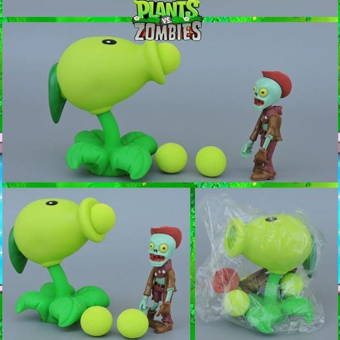 HASQUINE Mainan Plant Vs Zombie Action Figure Plants Vs Zombies Tembak Plants Zombies Mainan Anak