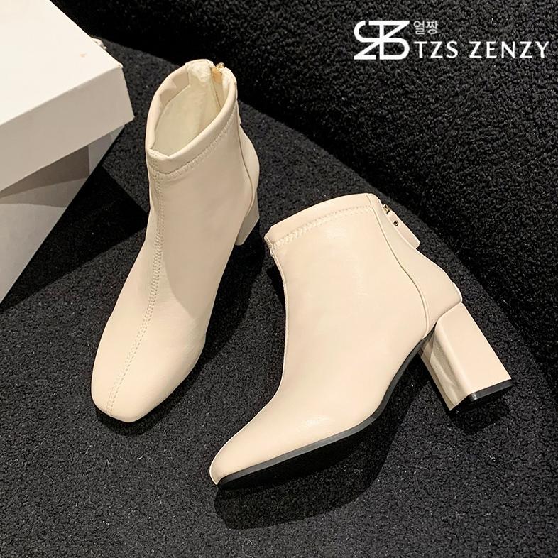 ORIGINAL TZS ZENZY QUINN BOOTS - SEPATU BOOTS WANITA - BOOTS HEEL WANITA - SEPATU BOOT FASHION - HEE
