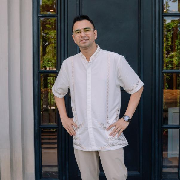 Original Benhill Taqwa Koko Bordir Pria  " Raffi Ahmad" Pendek Off White 2724-32R