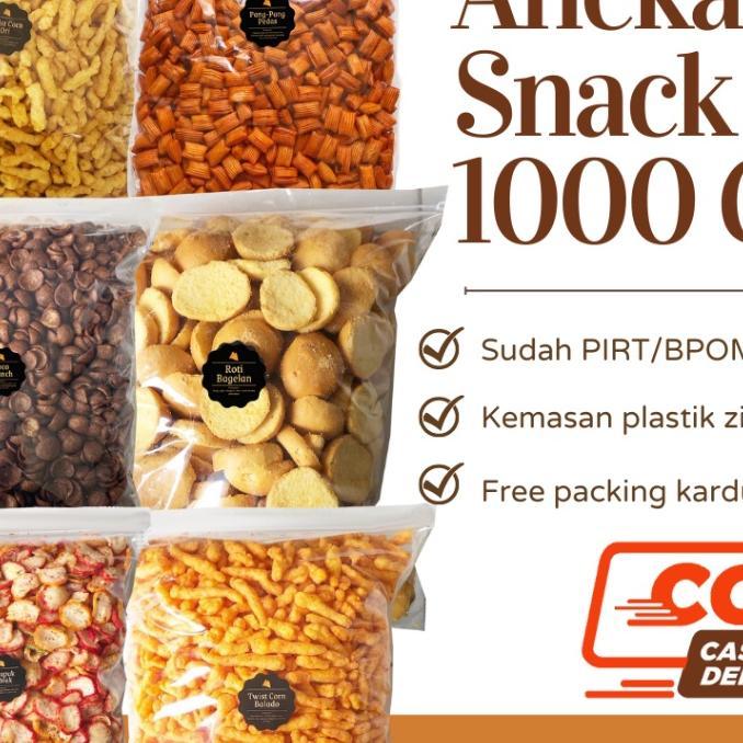Aneka Snack 1000 Gram / Grosir Kiloan / Cemilan Camilan Bal Grosiran Aneka Snack Murah Surabaya