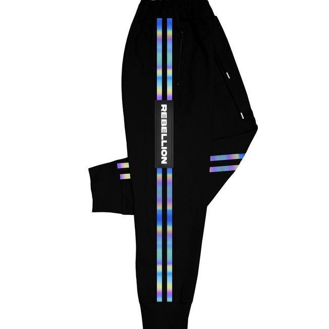 Rebellion Active Reflective Rebellion Active Reflective Rainbow Black - Jogger Baby Terry