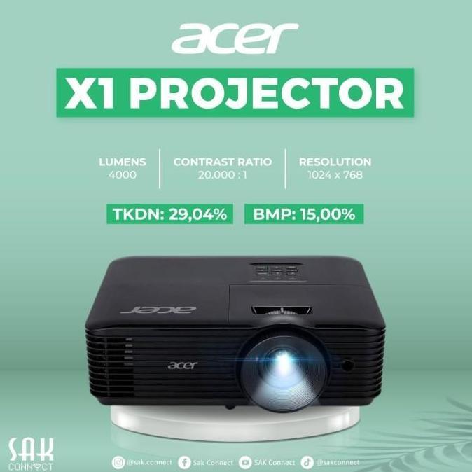 Projector ACER X1 DLP XGA - 4000 Lumens