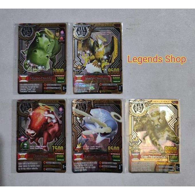 Kartu Animalkaiser Evo Kaiser Gold Animal Versi 7 Card Set Bandai