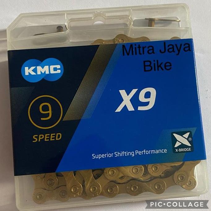 Rantai Chain KMC X9 9 Speed Gold