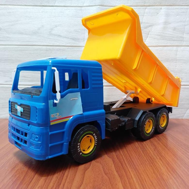 best seller mainan truk pasir dump truck besar bahan plastik kuat sni kekinian