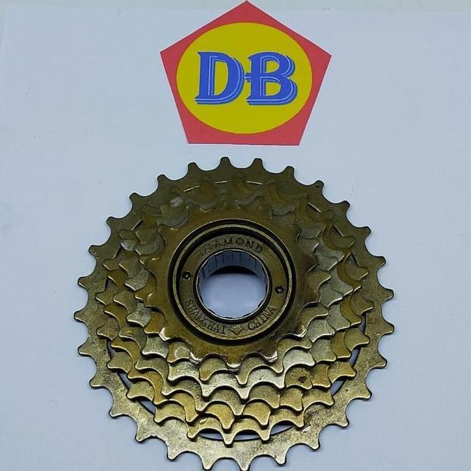 Freewheel susun 7 speed gir belakang sepeda MTB diamond