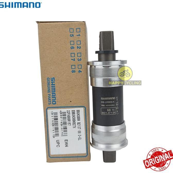 Bottom Bracket BB Kotak Shimano UN300 127 127.5mm Bearing BSA 68mm Happy Cycling