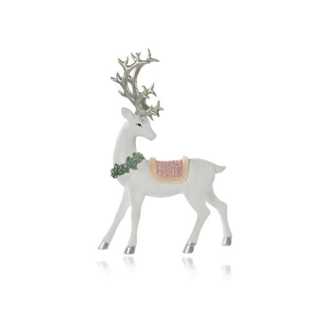 ~~~~~] Pajangan Dekorasi Hiasan Ornament Christmas Pohon Natal Rusa Putih Pink Besar Kecil
