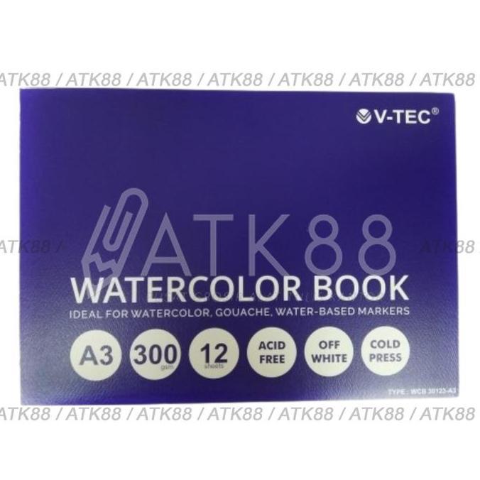 V-Tec Watercolor Book A3 300 gsm