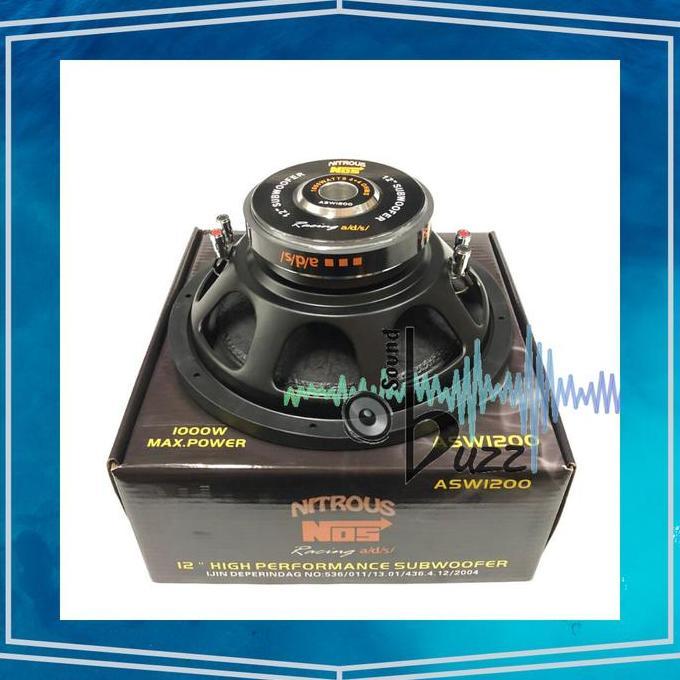 Speaker Subwoofer 12 Inch Ads Nitrous Nos Racing Asw 1200