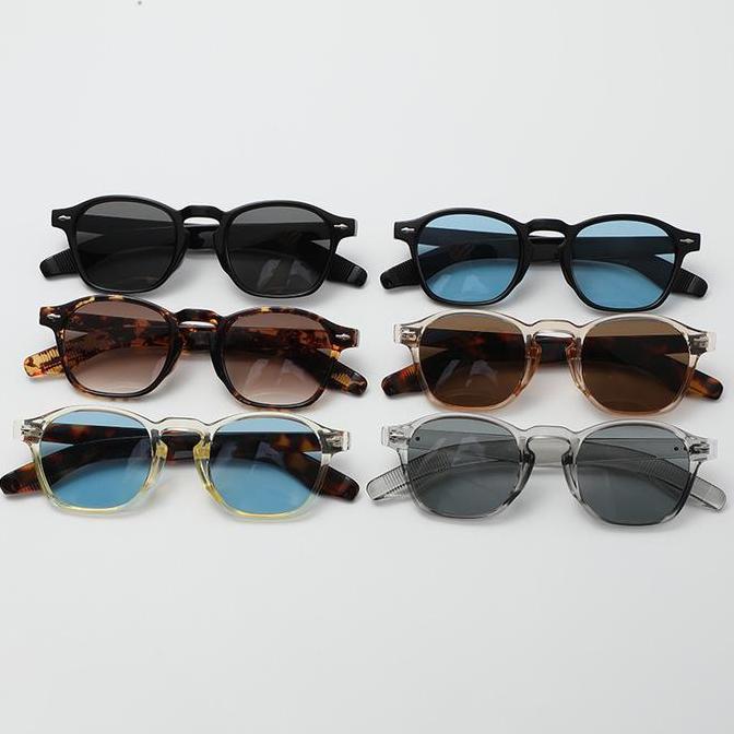 Promo [Free Gifts]Kacamata Hitam Fashion Retro Rice Nail Kacamata Hitam Korea Vintage Retro Fashion 
