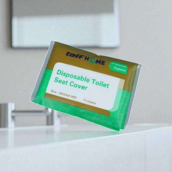 AZBOMO TaffHOME Cover Dudukan Toilet Disposable Seat Cover 5 Pack Kertas Sekali Pakai Higienis Trave