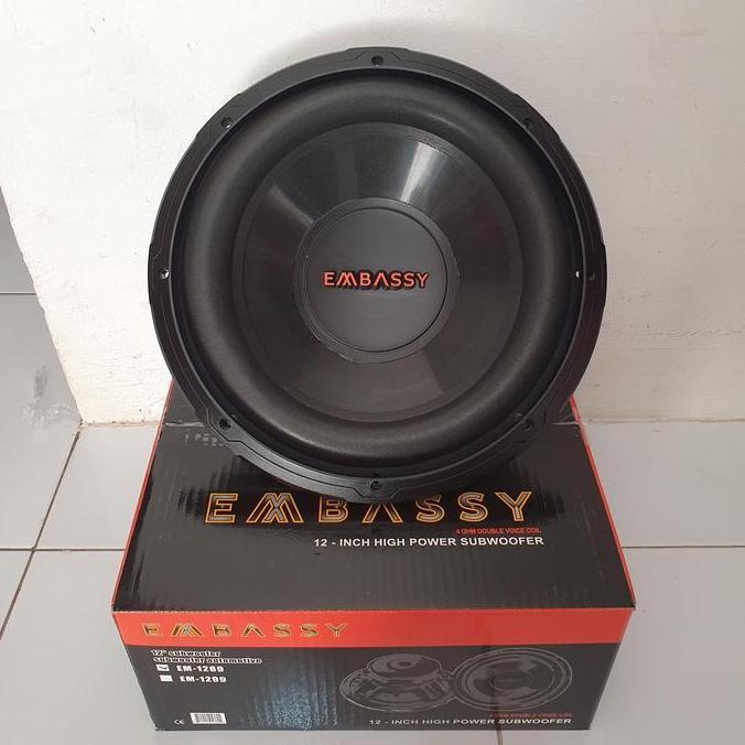 Subwoofer Embassy Em-1289 Double Coil