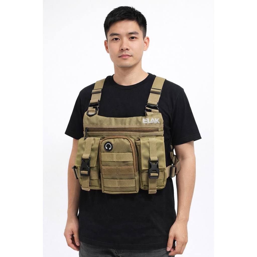 ELAK | Tas Dada Pria Tactical | Chest Bag | Tas Dada Army | Tas Dada