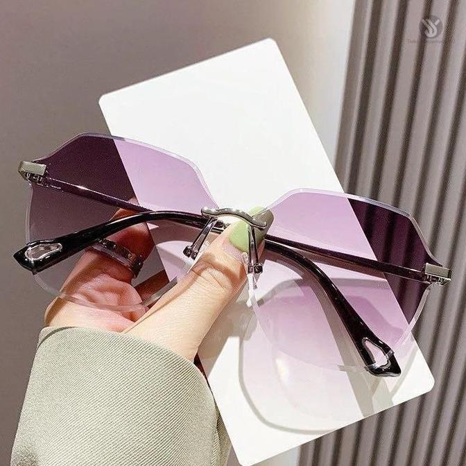 Promo Toko Resmi Yj Kacamata Hitam Sunglasses Pria Dan Wanita Frame Kotak Lenda Warna Gaya Vintage T