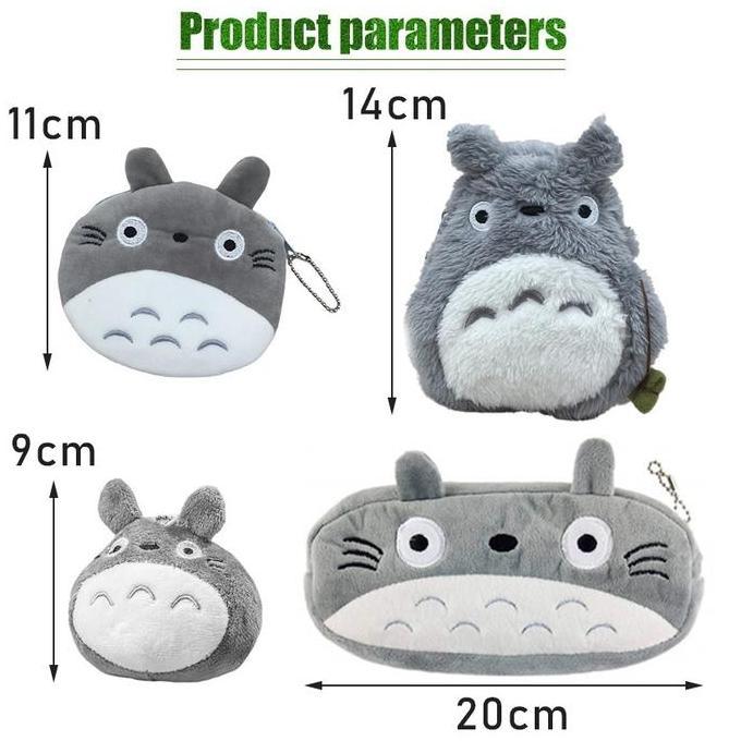 SOJEHBOW Dompet Totoro Pouch Purse Kecil Dompet Koin Totoro Kaonashi Spirited Away