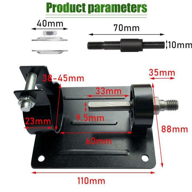 SOJEHBOW Dudukan Bor Adaptor Stand Holder Mesin Meja Tangan Drill Mata Gerinda Circular Saw Bracket 