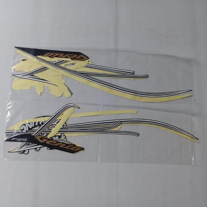 striping sticker lis body motor honda genio 110 2022 fabulous hitam