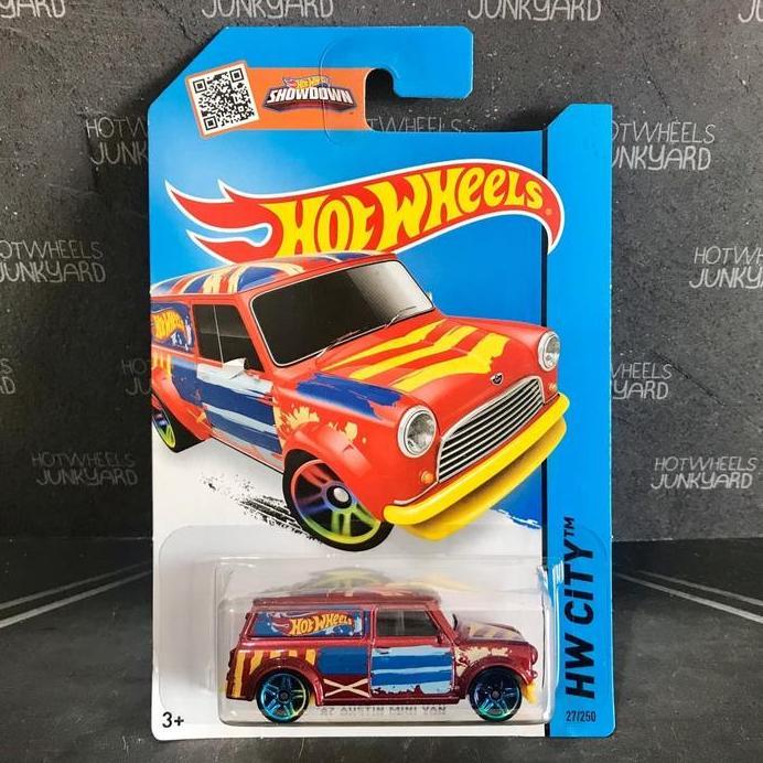 Hot Wheels 67 Austin Mini Van HW City Art Cars Series Red