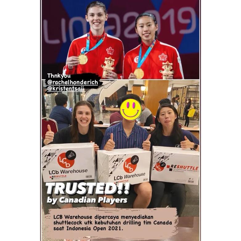 Termurah (1Slop) Shuttlecock Badminton Drilling / Kok Bulutangkis Bekas  (1 Slop = 12Pcs)