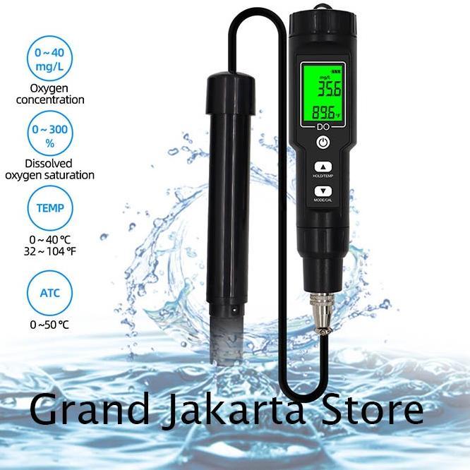 Dissolved Oxygen Meter DO9100 DO Tester Oksigen Water Air Disolved Quality Analyzer O2 Larutan Kadar