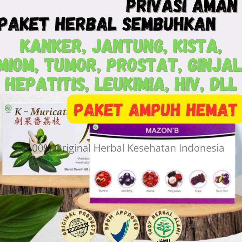 Mazon B (amazon berries) & K Muricata Obat Herbal Kanker, Jantung, Kolesterol, Tumor, Gagal Ginjal t