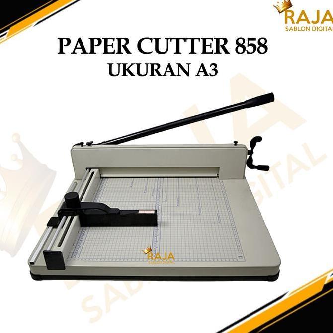 Paper Cutter 858 | Alat Pemotong Kertas 1 rim ukuran A3 | Mesin Pemotong Kertas A3