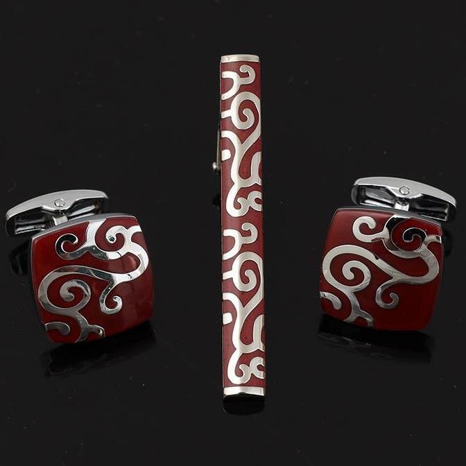 Cufflink Dan Jepit dasi FREE KOTAK PREMIUM