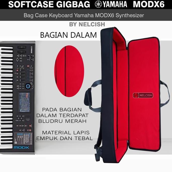 Ready  Softcase Tas Gigbag Keyboard Yamaha MODX6 Synthesizer MODX-6 NELCISH