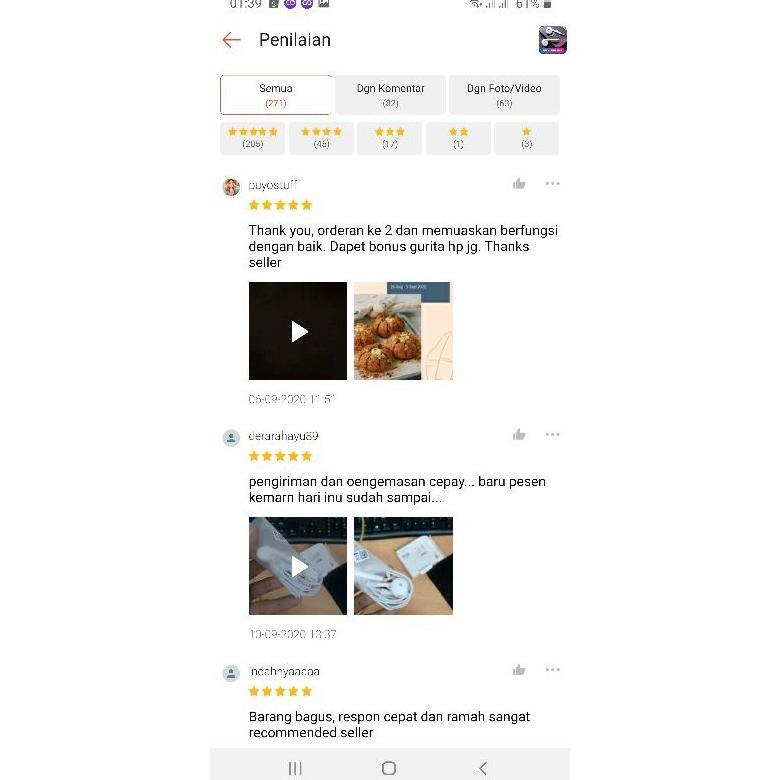 BESTPROMO Headset OPPO Original R11 - Headset OPPO Original R11