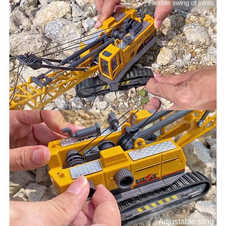 ORIGINAL LELE TOYS 1:55 MAINAN ANAK TRUCK ESCAVATOR PADUAN PLASTIK LOGAM PENGGILAS JALAN TRUK TANKER