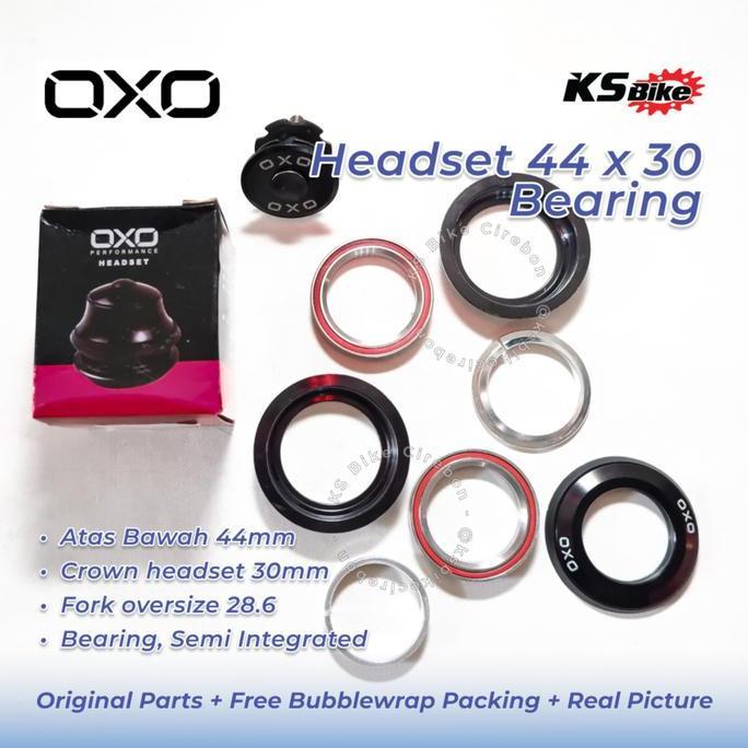 Headset Sepeda OXO HS 7D 30 x 44mm Headset OXO HS-7D 30x44mm Semi Integrated Oversize ZS44/28.6 ZS44