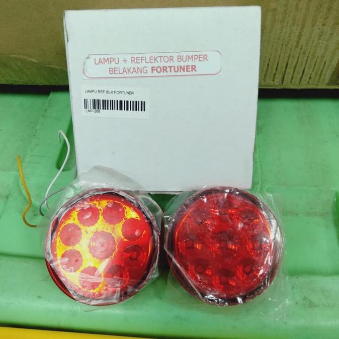 Lampu Reflektor Bemper Belakang Mobil Fortuner Bulat