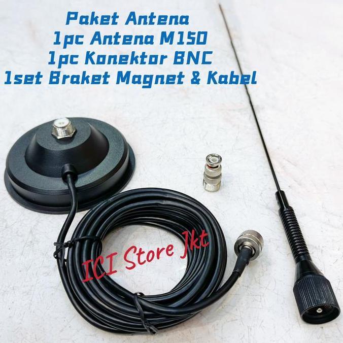 Paket Antena Mobil M150 Braket Magnet Dpspm