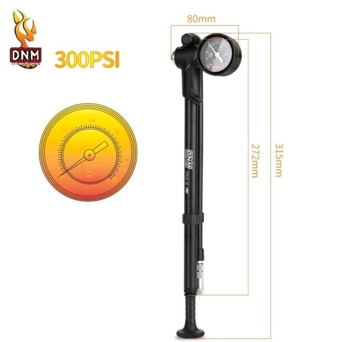 Pompa fork sepeda  pompa shock sepeda DNM PM-6 Pompa Pompa Fork Angin Sepeda Air Shock 300 PSI Alloy