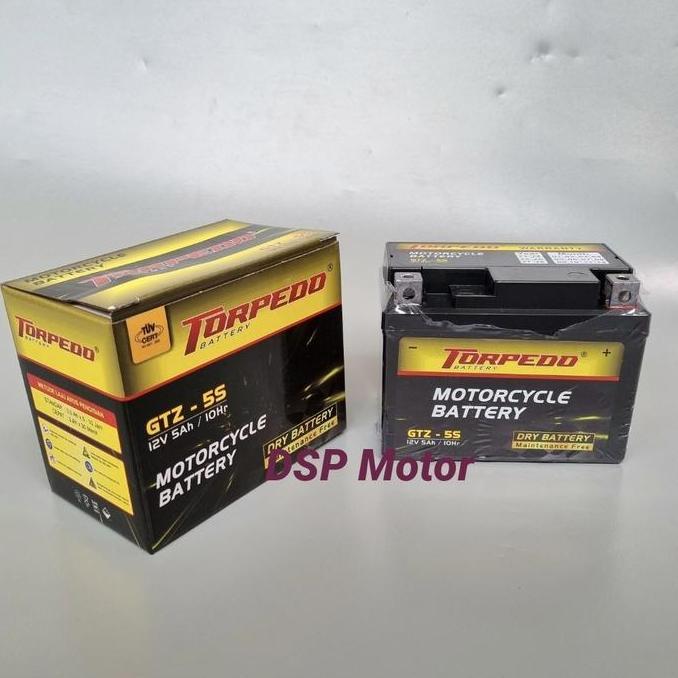 Aki Federal Maintenance Free Ftz5S-Bs 12V 5Ah/ 10Hr Karisma & Mtr Baru