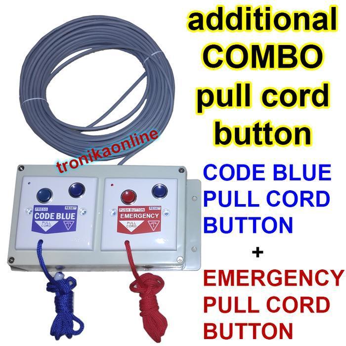 Tombol Combo Code Blue Emergency Code Red Additional Pull Cord Button New Stok