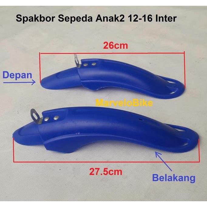 Ready Fender Spakbor Sepeda Anak 12 16 inch Seli 16 16 Plus Inter Plastik