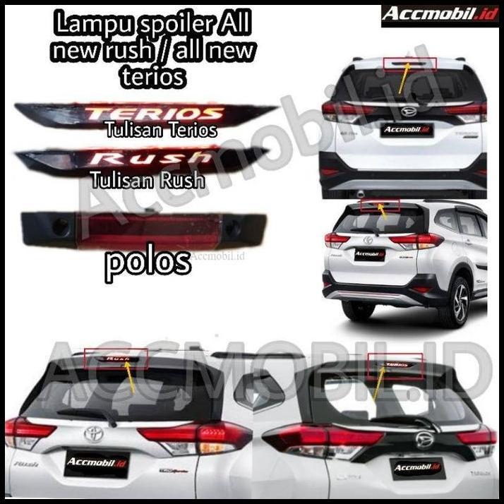 DISKON LAMPU SPOILER ALL NEW RUSH ALL NEW TERIOS  X  TRD ORIGINAL OEM 