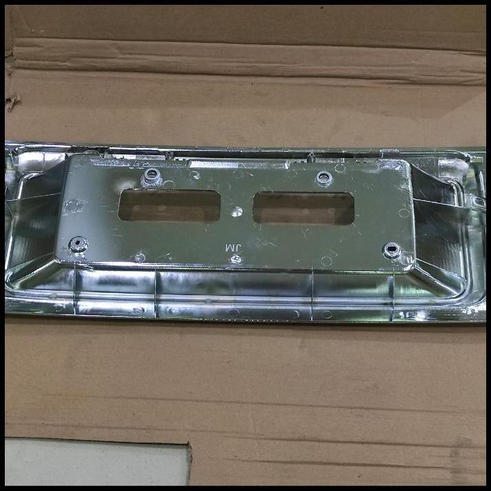 GRATIS ONGKIR ORNAMENT LIS BAGASI PLAT NOMOR MOBIL TOYOTA KIJANG KAPSUL CHROME 