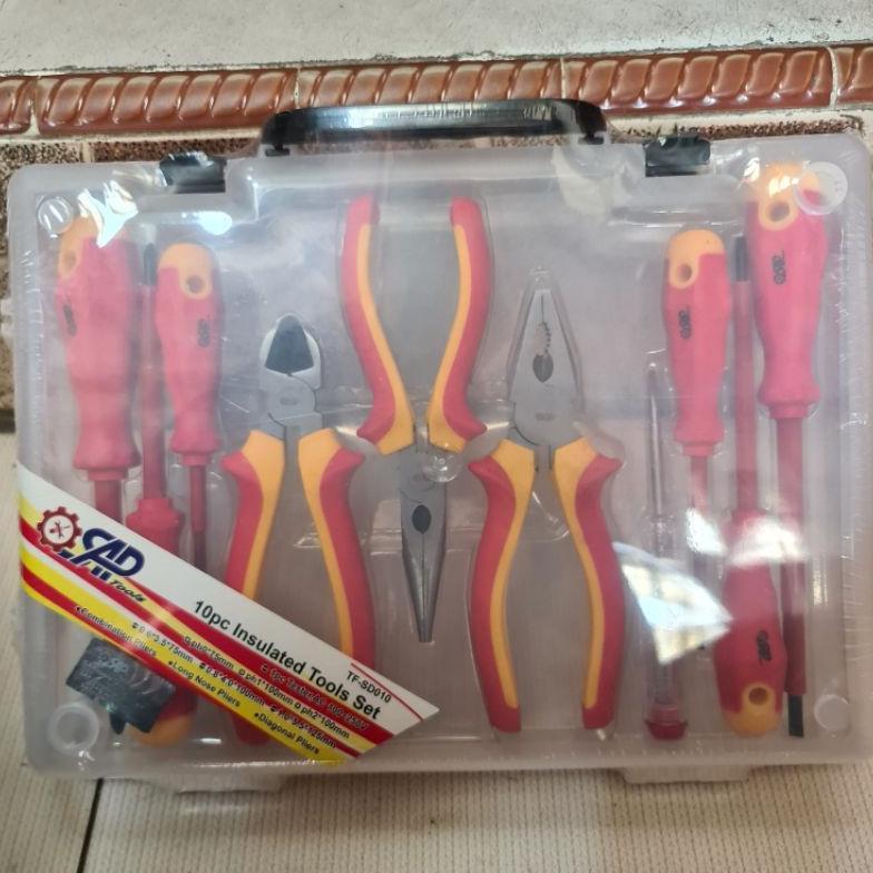 Harga Miring Obeng Tang Listrik Set 10Pcs Obeng Listrik Test Pen 1Set