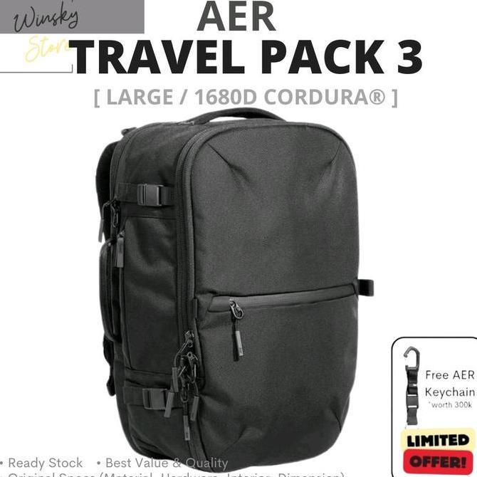 AER Travel Pack 3 Cordura 1680D Large - Backpack Bag/Tas EDC