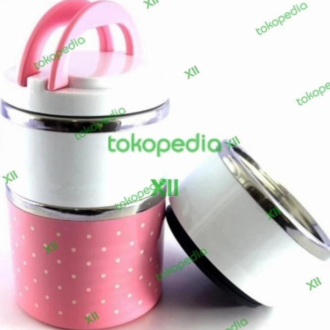 Lunch Box 3 Susun Rantang Stainless Steel Tahan Panas