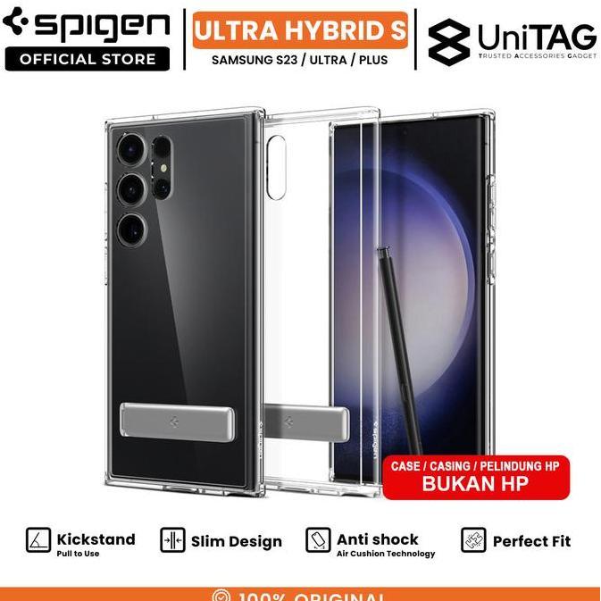SPIGEN Case For Samsung Galaxy S23 Ultra Plus Ultra Hybrid S Stand Casing