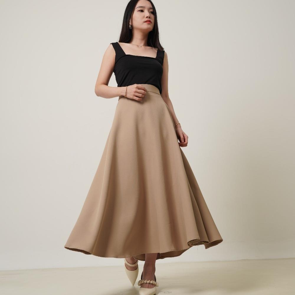 HOT DEALS SEVERLI FUJI MAXI SKIRT | ROK KERJA KULIAH WANITA | ROK WANITA KOREAN STYLE FORMAL CASUAL