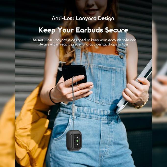 Morwe- Oraimo Flow Otw-3003 Stereo Nirkabel Sesungguhnya V5.3 Enc Ipx4 Headset Super Bass Headphone 